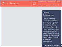 Tablet Screenshot of gerard-deschamps.fr